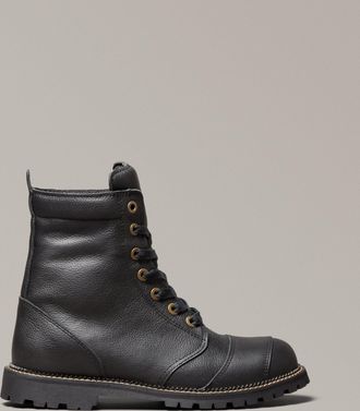 Belstaff Belstaff Resolve Motorcycle Boots Mens Tumbled Leather Black Size UK 6.5