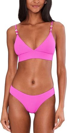 BECCA by Rebecca Virtue Modern Edge Halter Womens Swimwear Roseberry : D-Cup, Nylon/Spandex