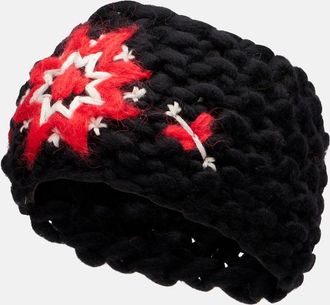 Moncler Embroidered wool-blend headband