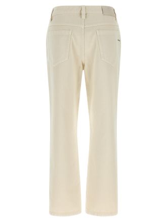 Brunello Cucinelli Cotton Straight-Leg Jeans - Beige