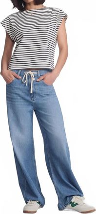 Mavi Nella High Rise Wide Leg Jeans In Light Blue