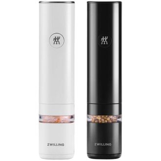 Zwilling Zwilling Enfinigy Juego De Salero Y Pimentero Negro, Blanco