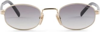 Prada Occhiali da sole ovali - Oro