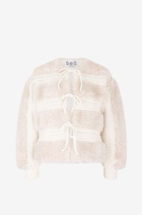 Sea New York Jacke aus Kunstpelz und Wolle Gisele