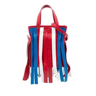 Balenciaga Pre-owned Balenciaga XS Lambskin Fringe Bazar Shopper Satchel Ladies KPBEQH86WQORVDAK