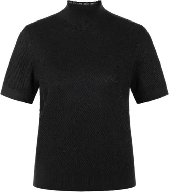 Marc Cain Trui met Lurex - Dames - Truien - Zwart - Maat: 2XL Wol