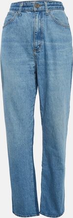 Sandro Blue Denim High Rise Jeans M/waist