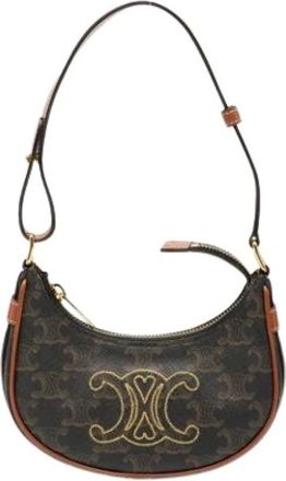 Celine Pre-owned Shoulder Bags, female, Brown, Size: ONE SIZE Pre-owned Vintage Shoulder Bag
