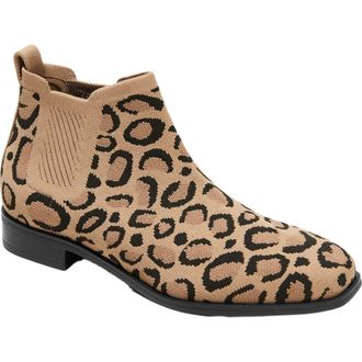 Vivaia Square-Toe Water-Repellent Ankle Boots in Dark Leopard at Nordstrom, Size 8.5