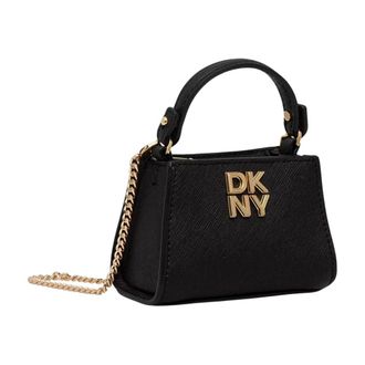 DKNY Dkny, Tassen, Dames, Zwart, ONE Size, Leer, Foster Micro Crossbody