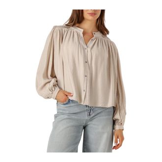 Ruby Tuesday Overhemden, Dames, Beige, M, Veelzijdige Ilay Blouse voor Herfst/Winter