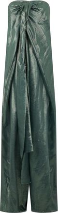 Alberta Ferretti Strapless Jumpsuit - Dames - Jumpsuits - Groen - S - Jumpsuits & Playsuits