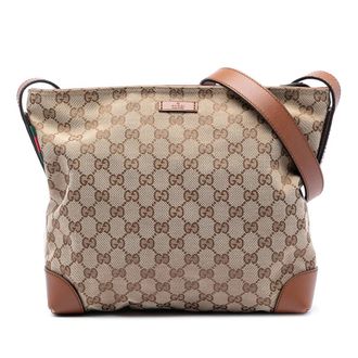 Gucci Pre-owned Gucci GG Canvas Web Crossbody Ladies X0QFEBP6NDZO0Z65