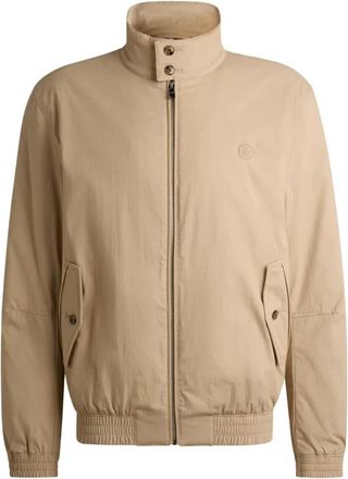 HUGO BOSS Double B Monogram Bomberjack - Heren - Bomber jackets - Beige - L - Katoen - Jassen
