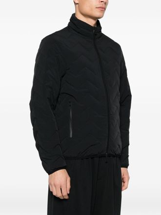 Emporio Armani Quilted Nylon Down Jacket - black