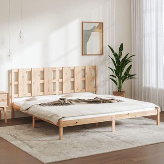 vidaXL Vidaxl - Estructura De Cama Sin Colch&oacute;n Madera Maciza De Pino 200x200 Cm