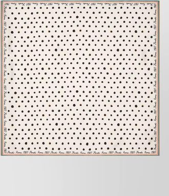 Fendi silk scarf with polka dot design