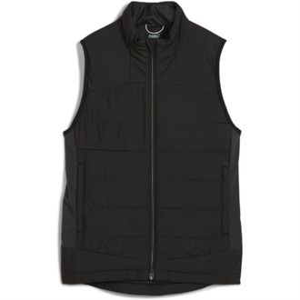 Puma Womens Kyley Quilted Long Sleeve Performance Polo Shirt in Black - Size 18 UK