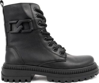 Endless Enkellaarsjes met veters - Dames - Veterlaarzen - Zwart - 37 EU - Schoenen