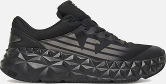 Emporio Armani Mens EA7 Emporio Armani Ultimate C2 Kombat Trainers Triple Black/Gunmetal - Size: 10