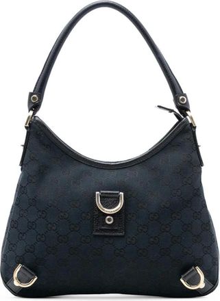 Gucci Pre-owned Shoulder Bags, female, Black, Size: ONE SIZE Pre-owned Elegant Printed Hobo Bag