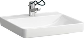 Laufen Laufen - Lavabo Pro Liberty 600 X 550 Mm, Sin Barreras Con Orificio Para Grifer&iacute;a, Sin Rebosadero Blanco