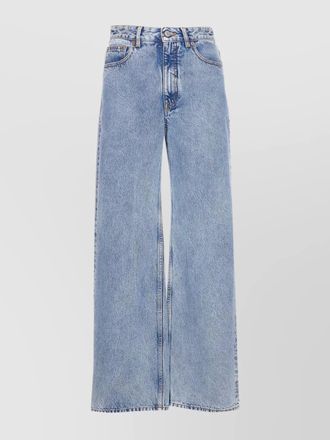 Maison Margiela regular fit denim trousers with contrast stitching