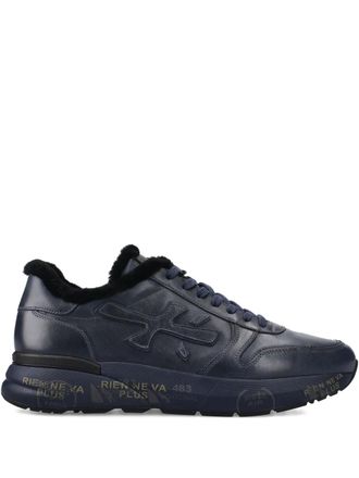 Premiata Mick fur-trim sneakers - men - Calf Leather/Polyethylene vinyl acetate (PEVA)/Polyurethane/Rubber/Thermoplastic Polyurethane (TPU)/Sheep