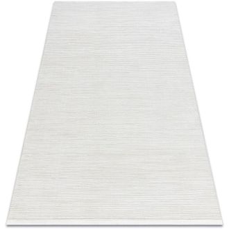 RugsX Rugsx - Alfombra Moderna Duke 51376 Crema - Rayas, Estructurada, Muy Suave, Flecos Beige 80x150 Cm