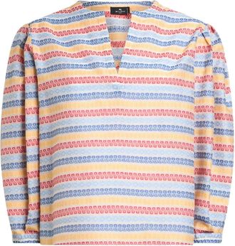 Etro Gestreepte blouse met jacquard - S9883
