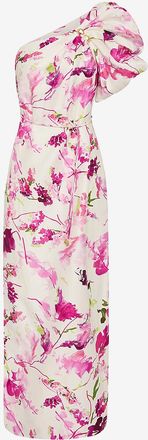 Aje Asymmetrisches Leinenmix-Kleid Cira