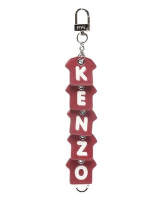 Kenzo T-shirt pendant keyring - men - Calf Leather - One Size - Red