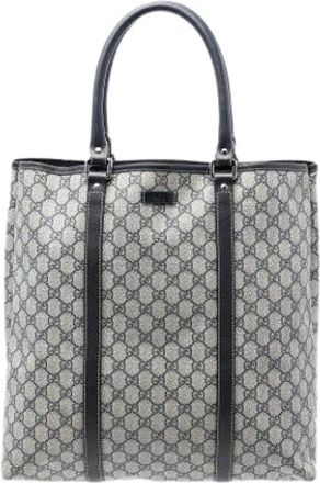 Gucci Pre-owned Tote Bags, female, Beige, Size: ONE SIZE Pre-owned Coated Canvas Tote