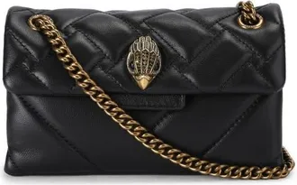 Kurt Geiger Kensington 17 Quilted Faux Leather Shoulder Bag in Black/comb at Nordstrom