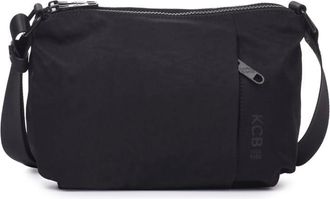 KCB Maze Crossbody Bag | Compact & Spacious Design | Organizer Pockets | Modern & Versatile Style | Adjustable Handles | 100% Vegan, Black/White, Peque&ntilde;o