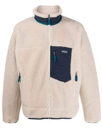 Patagonia Jacke aus Faux Shearling - Nude