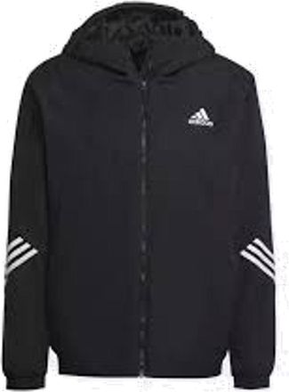 adidas Back to Sport Hooded Jacket Asia Sizing Black White HG6010