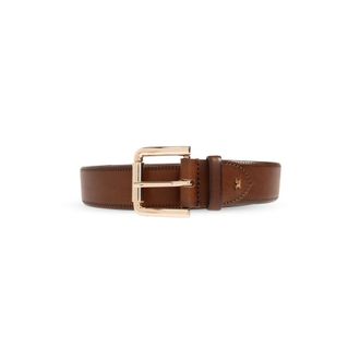 Max Mara Esodo Leren Riem - Dames - Riemen - Bruin - M - Leer - Accessoires