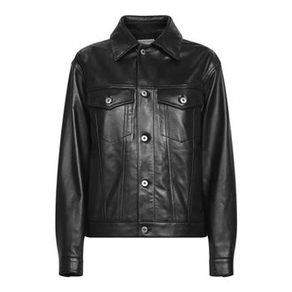 Bottega Veneta Leren jas - Dames - Leren en Su&egrave;de Jassen - Zwart - XS - Leer - Jassen