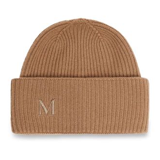 Max Mara Mmretina Beanie - Dames - Accessoires - Bruin - Maat: ONE Size Kasjmier