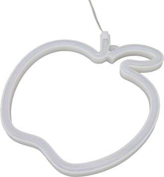OEM Figura De Ne&oacute;n Led Con Forma De Fruta, Alimentada Por Usb Y Bater&iacute;a, 20 Cm, Rojo/verde