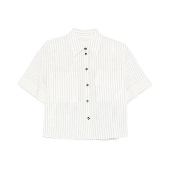 Liu Jo Shirts, female, White, Size: S Striped Button Shirt