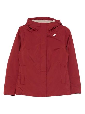 K-Way Lil hooded jacket - women - Polyester/Polyester/Recycled Polyester - L - Red