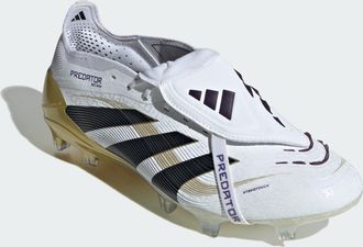 adidas adidas Performance Unisex Predator Elite Fold-Over Tongue Firm Ground Boots - White & Black - Size UK 6.5