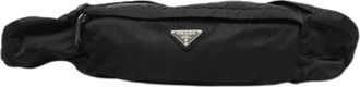 Prada Pre-owned Vintage Nylon Belt Bag - Dames - Vintage Heuptassen - Zwart - ONE Size - Nylon - Vintage