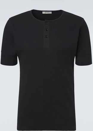 Christophe Lemaire Camicia Henley in cotone e lino