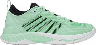 K-Swiss Womens Hypercourt Supreme 2 Tennis Shoe In Neon Mint/black/white