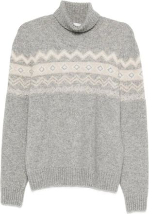 Eleventy Coltrui met jacquard - Grijs