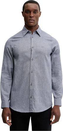 A|X Armani Exchange Katoenen Shirt - Heren - Casual Overhemden - Blauw - S - Katoen - Overhemden