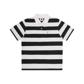 Icecream Polo Shirts, male, Black, Size: 2XL Popsicle Striped Polo